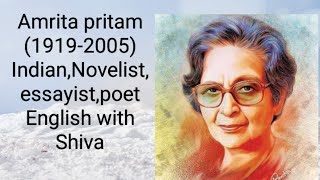 Amrita Pritam Biography career achievements EnglishwithShiva [upl. by Tommy]