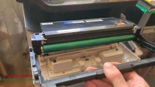 Samsung M2675FN  Replace Toner cartridge and Drum Unit [upl. by Alaekim]