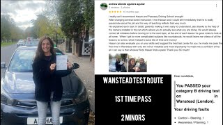 Wanstead Test Route  Wanstead Driving Test Tips  1st Time Pass [upl. by Mylo895]