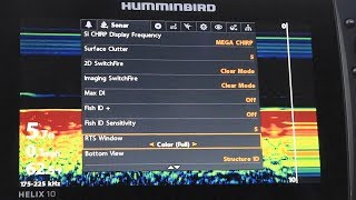 Humminbird HELIX How to Adjust RTS Window RealTime Sonar [upl. by Koerner]