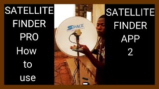 Satellite finder pro how to use satellite finder app 2dish pointer align dish in 1 minute [upl. by Aowda]