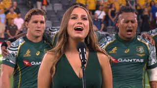 Australian Indigenous National Anthem Australia vs Argentina 20 [upl. by Stein]