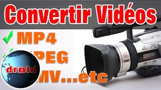 Convertir des fichiers vidéo mp4 wmv mpeg avec vlc vidéolan gratuit [upl. by Sumedocin]