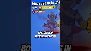 Bot Lobbies in Trio Showdown and Jellyfishing 😳 legit brawlstars bot trio spongebob [upl. by Alric569]