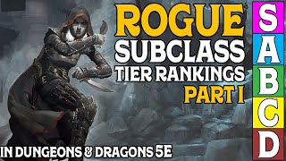 Rogue Subclass Tier Ranking Part 1 in Dungeons and Dragons 5e [upl. by Kassel627]