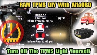 Ram 1318 TPMS Change The TPMS Setting Yourself With Alfa OBD [upl. by Albright]