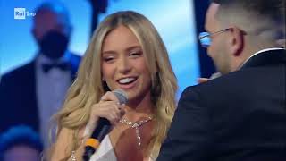 ANA MENA ROCCO HUNT MEDLEY Live in Sanremo 2022 Conducted by Enrico Melozzi [upl. by Fineman]