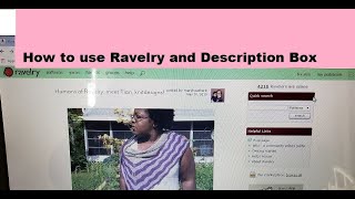 How to use Ravelry basic tutorial [upl. by Wain]