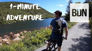 Biking Acadia National Park carriage roads in Maine  1minute bike [upl. by Ennaesor]