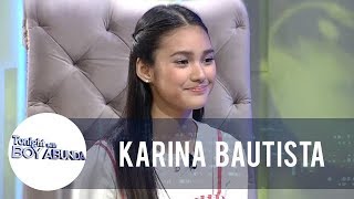 TWBA Karina shows off her skills in impromptu speaking [upl. by Aneelehs288]