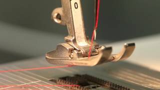 Bernina 1008 Threading the Machine Tutorial [upl. by Nylteak]