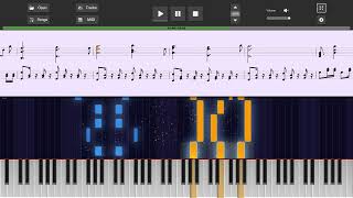 FALLEN DOWN Piano MIDI Tutorial HARD Undertale [upl. by Conant]