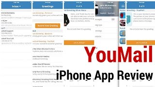 YouMail Voicemail Assistant iPhone App Review [upl. by Lucas143]