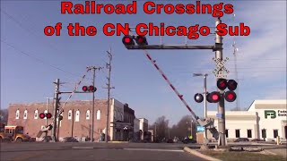 Railroad Crossings of the CN Chicago Sub Volume 2 [upl. by Eelsel]