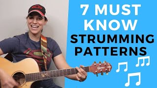 7 ESSENTIAL Beginner Guitar STRUMMING Patterns You MUST KNOW [upl. by Weylin]