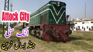 Jand Basal Train Leaving Attock City Junction  World Tourism [upl. by Penland741]