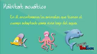 CLASIFICACIÓN DE ANIMALES SEGÚN SU HÁBITAT [upl. by Ott566]