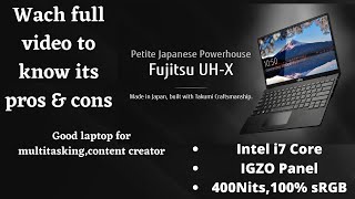 Fujitsu UHX 4ZR1D67596  11th Gen Intel i7 Core16GB RAM512GB SSD  5 Pros amp Cons [upl. by Ahsinnor]