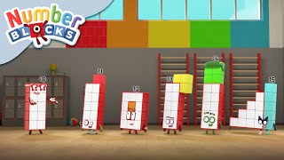 Numberblocks Tens place 🏋️ Learn to Count [upl. by Birck]