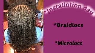 My Braid Locs Micro locs Installation [upl. by Bum]