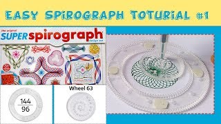 Easy Spirograph tutorial 1  The Original Super Spirograph [upl. by Forrest393]