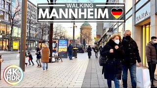 Mannheim 🇩🇪 The Manhattan of Germany in 2022  4KHDR 60FPS  Walking Tour ▶36 min [upl. by Nivan352]