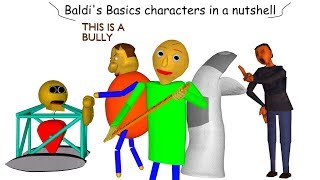 ALL Baldis Basics Characters in a Nutshell [upl. by Atilol]