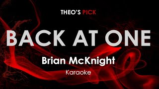 Back At One  Brian McKnight karaoke [upl. by Monica]