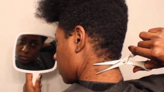 How to Cut Natural Hair with ScissorsShears BEAUTYCUTRIGHT [upl. by Sato407]