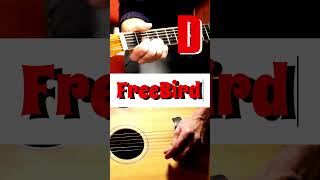 🇺🇲FREE BIRD  Chords🇺🇲 🎸Southern Rock Guitar🎸 guitar acousticguitar guitarmusic [upl. by Niel]