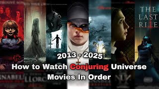 Conjuring Movies List In Chronological Order  Haristomatic [upl. by Meehsar]