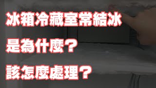 冰箱冷藏室常結冰是為什麼？該怎麼處理？ [upl. by Taka]