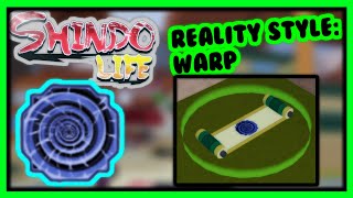 Reality Style Warp Location  Showcase Shindo Life [upl. by Kiri]