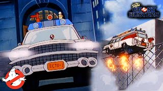 Ecto1 The Ghost Capturing Machine In Action  Real Ghostbusters Animated Series  GHOSTBUSTERS [upl. by Assile]