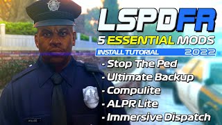 5 Must Have LSPDFR Mods for GTA V PC 2022 [upl. by Tsiuqram219]