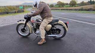 1960 BSA 650 GOLDEN FLASH TEST RIDE [upl. by Sobmalarah]