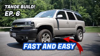 I LIFTED my Z71 TAHOE in LESS THAN 45 MINUTES [upl. by Anilad221]