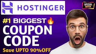 BEST Hostinger Coupon Code 2024  Hostinger Promo Code Discount Deal [upl. by Azerila602]