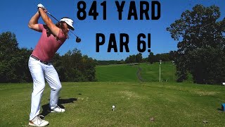 Playing The LONGEST HOLE IN AMERICA 841 YARDS The Longest 9 Meadows Farms Golf Course Ep 29 [upl. by Hogue]