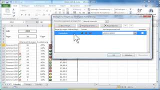 Excel Bedingte Formatierung [upl. by Anauqcaj]