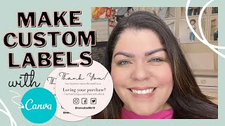 How To Create Labels Using Canva  How To Make Custom Labels  DIY Labels [upl. by Aljan]