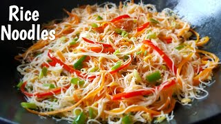 Rice Noodles and Vegetables Stir fry  Easy Rice Noodles Recipe Pancit [upl. by Ikkela719]