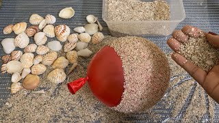 How To Make Flower Vase From Seashells And Sand  Flower Pot Making [upl. by Dlanar]