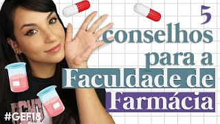 5 CONSELHOS para quem vai começar a faculdade de FARMÁCIA  Guia do Estudante de Farmácia 18 [upl. by Rosenbaum]