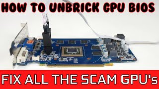 How To Unbrick GPU amp MOTHERBOARD BIOS  CH341A Tutorial [upl. by Eglantine454]