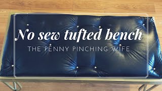 No sew Tufted Bench [upl. by Notsae557]