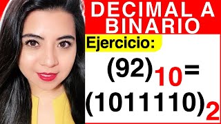 CONVERTIR de DECIMAL a BINARIO  Método 1  Ejercicio 1 [upl. by Kcub342]