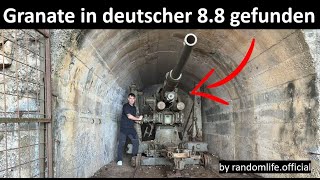 Verlassene deutsche Flugabwehrkanone quot88quot in einem Berg gefunden [upl. by Wehttan]