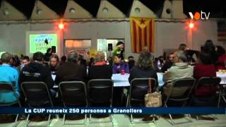 VOTV  La CUP reuneix 250 persones a Granollers [upl. by Lerraj]