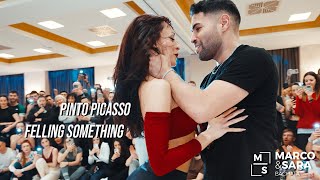 FELLING SOMETHING  PINTO PICASSO  Marco y Sara  bachata workshop 2019 WORLD LATIN CONGRESS 2024 [upl. by Aivatan]